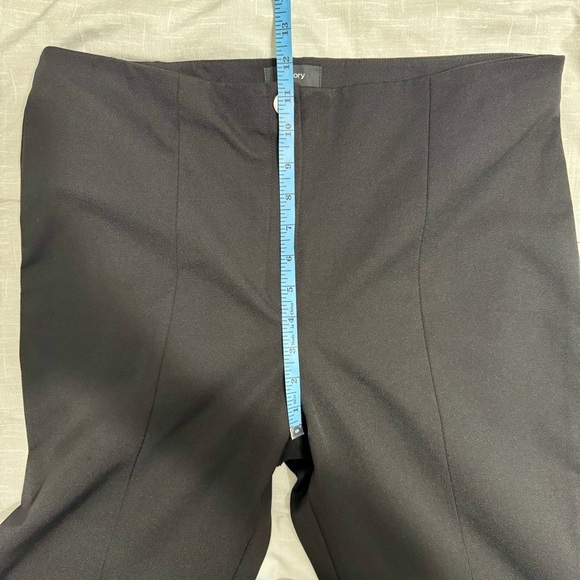 Theory Black Clean Cigarette Business Casual Trousers Pants Sz 12 - Picture 10 of 11